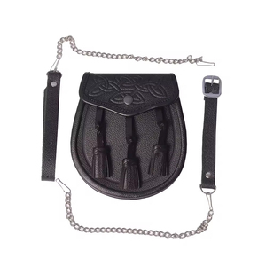 คุณภาพสูงที่กำหนดเองสีทึบขนกระต่ายชุด sporran กระเป๋า sporran - Product Image 1