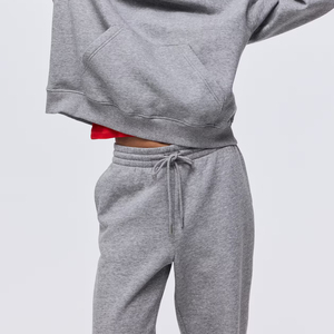 Pantalones de chándal holgados de peso pesado con logotipo personalizado para mujer, pantalones de chándal de Fitness con lavado ácido Vintage, pantalones holgados de pierna recta informal - Product Image 4