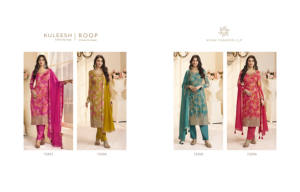 Costume Salwar en Chinon de qualité supérieure avec imprimé numérique multiple et broderie de séquence pour femmes, à porter au quotidien - Product Image 2