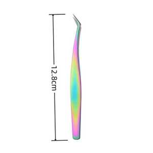 Pince à épiler pour cils multi-plasma, couleur pleine, en acier inoxydable, poignée diamantée, Sevmek Surgical ZM-ET-2085, durable, précision, lisse - Product Image 5