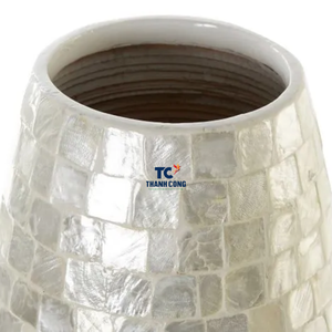2023 jarrón de concha de Capiz de nácar hecho a mano decoración del hogar de la mejor calidad para Ramadán directo del fabricante vietnamita - Product Image 2