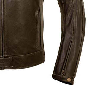 Blouson de moto en cuir unisexe coupe-vent style course équipement de protection moto service OEM toutes saisons - Product Image 6