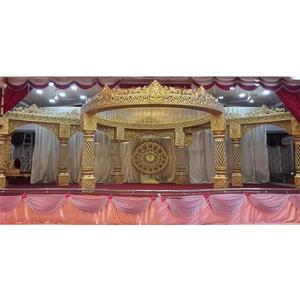 Impresionante Mandap Dorado de Fibra para Bodas, Excepcional Mandap Dorado de Fibra para Bodas, Fabricante y Exportador de Mandaps para Bodas en Nueva York - Product Image 1