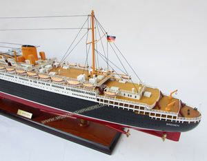 Gia Nhien Fabricant Design Personnalisé SS BREMEN Bateau de Croisière MODÈLE BATEAU EN BOIS MODÈLE DE BATEAU EN bois DE HAUTE QUALITÉ - Product Image 6