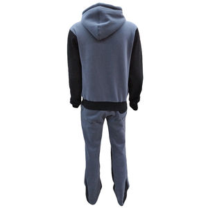 Ensemble sweat à capuche et joggers patchwork personnalisés couleur assortie surdimensionnée survêtement Streetwear décontracté ample sport survêtement pour hommes - Product Image 2