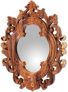 Trendsetting <b>Wooden</b> <b>Wall</b> <b>Mirror</b> Simple and Stylish Look Eco-Friendly Customizable Design Comfortable Accommodations Best Prices - Product Image 2