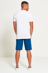 Camiseta de Manga Corta para Hombre, Estilo Juvenil Unisex, Diseño en Blanco Bordado, Tejido Ecológico de Poliéster/Algodón de 200 Gramos - Product Image 4