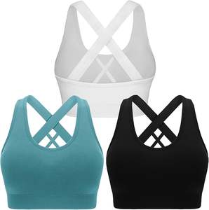 Soutien-gorge de sport personnalisé de haute qualité pour femme, avec logo, sublimé, à bretelles, pour la gym, le yoga, l'entraînement, la course et le fitness - Product Image 1