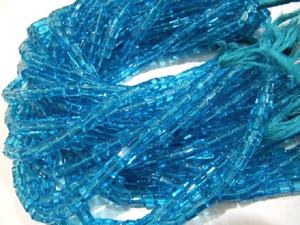 Cuentas de Topacio Azul en Forma de Cubo de 5 mm, Lisas, en Forma de Caja, Cuentas de Piedra de Cuarzo Hidroeléctrico al por Mayor, 10 Pulgadas de Largo por Hilo - Product Image 5