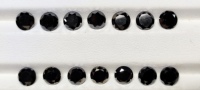 Diamants noirs ronds taille brillant pour la fabrication de bijoux 14 Pc 12.92 Carats Prix par lot par fabricant indien à bas prix