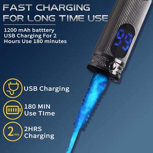 Cortadora de Pelo y Barba Inalámbrica Profesional para Hombre, Silenciosa, Recargable, Afeitadora de Salón con Fuente de Alimentación USB y Batería - Product Image 2