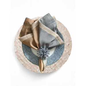 Manteles Individuales de Nácar Natural Hechos para Uso Diario con Textura de Concha Orgánica de Vietnam - Product Image 2