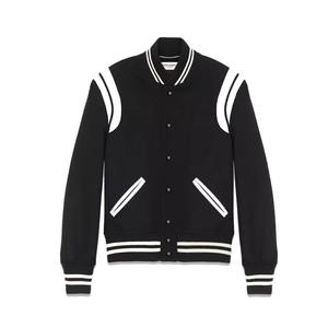 Top diseño personalizado lettermen chaqueta imprimir logotipo con parches chenille Varsity chaqueta hombres mujeres Collage wear chaqueta - Product Image 5