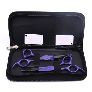 BLUE Ciseaux de coiffeur professionnels sur mesure avec poignée élégante Ciseaux de coupe de cheveux de haute qualité avec pointe de lame tranchante - Product Image 5