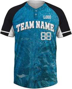เสื้อซอฟต์บอลผ้าโพลีเอสเตอร์100% ระบายอากาศได้ดีดีไซน์ตามสั่ง - Product Image 1