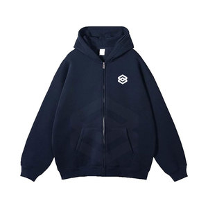 Sudaderas con Capucha Extra Grandes y Transpirables para Hombre, para Invierno, Servicio ODM, Impresión Digital, 100% Algodón Orgánico, Cierre de Cremallera, Alta Calidad - Product Image 5