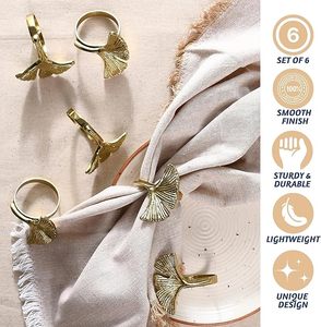 Servilleteros de aluminio con forma de Vintage hechos a mano, decoración de mesa de fiesta de boda única, servilletero exclusivo - Product Image 4