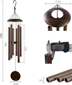 Campanas de viento para exterior de tono profundo-Campanas de viento de 38 ''Liquidación al aire libre Campanas de viento de tono profundo - Product Image 3