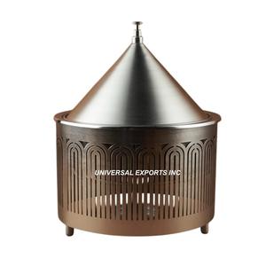 Réchaud alimentaire en acier inoxydable de qualité supérieure, fait à la main, design classique, élégant et décoratif, marmite en métal - Product Image 1