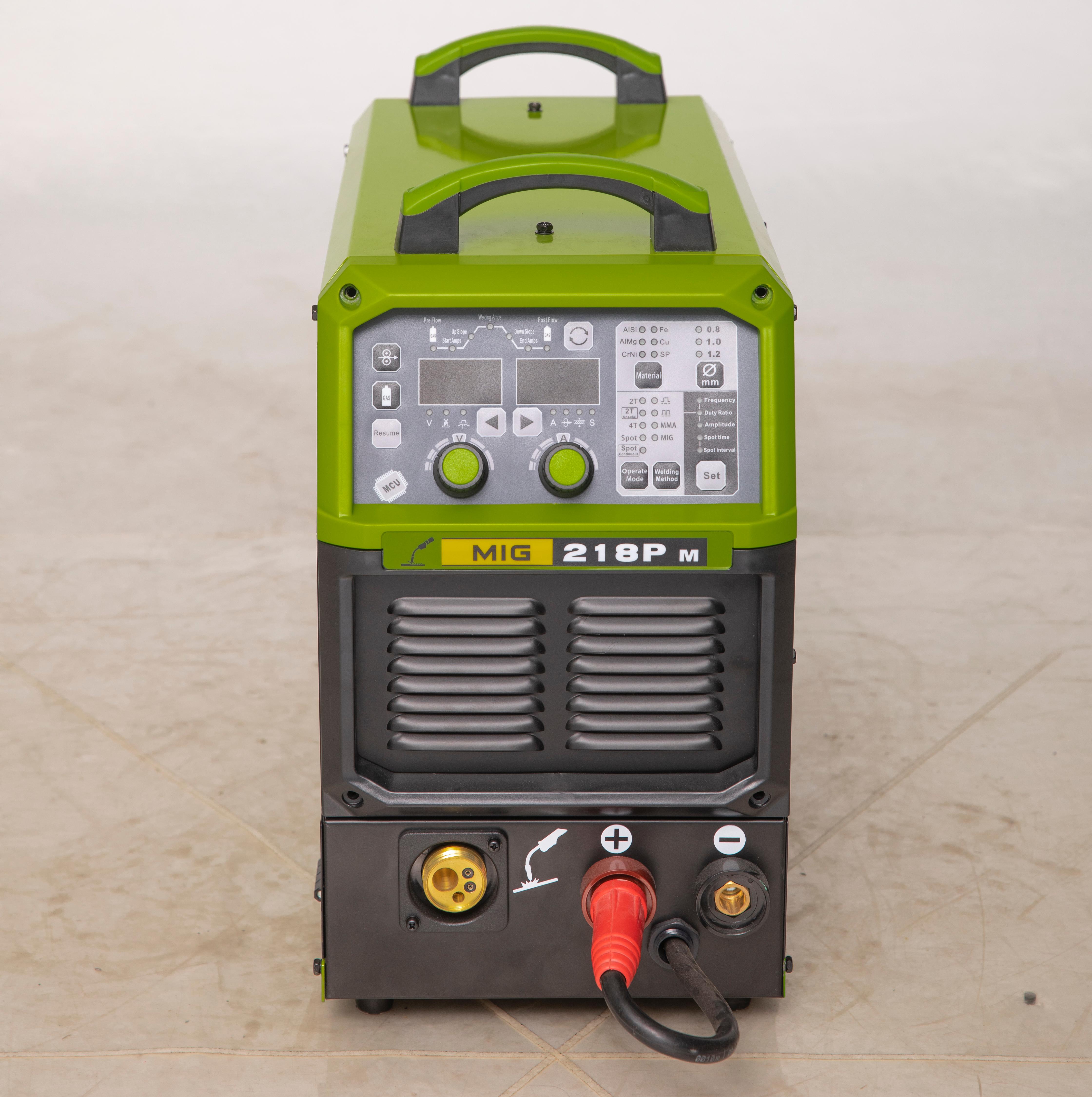 MIG/MAG/Lift TIG/MMA высокоскоростной двухимпульсный сварочный аппарат MIG для нержавеющей стали и алюминия MIG-218G