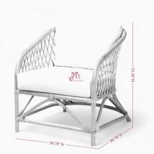 New Collection <b>Rattan</b> <b>Dining</b> <b>Chairs</b> Indoor <b>Rattan</b> Accent <b>Chairs</b> Comfy Armchairs for Bedroom Living Room - Product Image 4