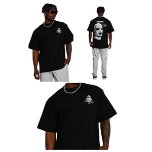 Camiseta Extra Grande, Estilo Urbano, Estampado Gráfico Vintage, Talla Grande, Algodón Grueso, OEM ODM - Product Image 1
