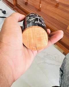 Copa de cuerno vikingo de Búfalo con latón - Product Image 3