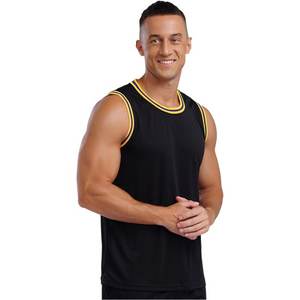 Fashion <b>White</b> Basketball <b>Tank</b> <b>Tops</b> Summer Sports Vest Sleeveless Round Neck Basketball Shirt Basketball Workout Team Uniform - Product Image 6
