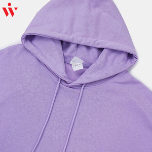 เสื้อฮู้ดสวมหัวผ้าคอตตอนฟลีซ100% สำหรับผู้ชายดีไซน์ใหม่สำหรับฤดูหนาวพิมพ์ลายพัฟย้อมสีล้วนแบบปรับแต่งได้ - Product Image 6