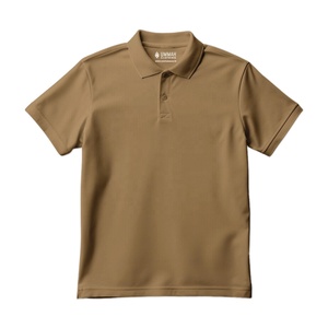 custom 100% Cotton Men's Polo Shirts Solid Short Sleeve for Business Casual mens polo shirt - Product Image 3