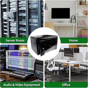 Gcabling SPCC Armoire réseau Equipement serveur Armoire Rack 19 pouces 4u 6u 9u 15u pour salle à manger réseau <span class=keywords><strong>avec</strong></span> ou sans étagères - Product Image 2