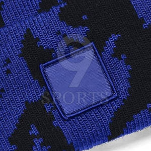 Pakistan Manufacture 100% <b>Wool</b> Jacquard <b>Beanie</b> Hats Latest Style Solid Plain Color Custom Logo for Adults - Product Image 6