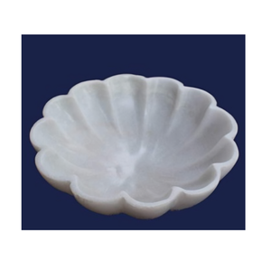 Cuenco de mármol hecho a mano elegante plato de piedra natural para servir ensalada de frutas centro de mesa decorativo elegante decoración moderna para el hogar - Product Image 3