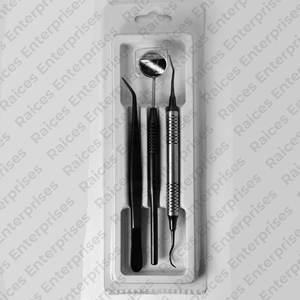 Kit de examen Dental reutilizable de la mejor calidad, producto de Venta caliente, Kit de examen Dental de acero inoxidable de potencia Manual en MOQ bajo - Product Image 1