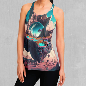 New Style Women Casual Wear Comfortable Breathable Tank <b>Top</b> Mesh Sublimation Print Workout Singlet Tank <b>Tops</b> For Women - Product Image 2