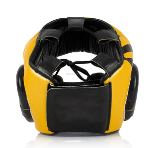 Envío gratis precio de fábrica mejor vendedor precio al por mayor de cuero genuino MMA ENTRENAMIENTO BOXEO protector de cabeza casco MMA - Product Image 3