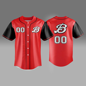 À la mode personnalisé respirant Baseball Jersey chemise hommes bouton blanc Baseball vêtements de sport - Product Image 2