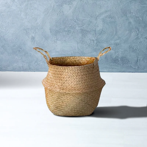 Panier en jonc de mer Panier rustique Artisanat multifonctionnel écologique Taille personnalisée Fabricant du Vietnam - Product Image 3