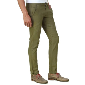 กางเกงกาเบร์ดผ้าคอตตอนทรงสกินนี่ทรงสกินนี่สำหรับผู้ชายแบบสั่งทำ - Product Image 3