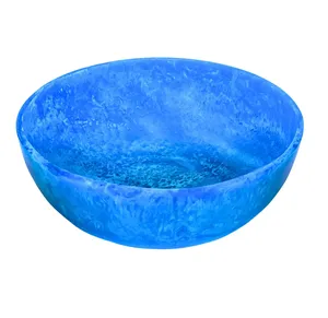 Tazón de Ensalada Decorativo Grande de Resina Desechable Ecológica Color Cobalto, Estilo Americano Pulido, KISWAH CRAFT para Bodas - Product Image 4