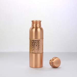 <b>Plain</b> Taper Copper <b>Water</b> <b>Bottle</b> Manufacturers OEM Branding & Packaging Available Export Quality Copper <b>Water</b> <b>Bottle</b> 1000ml - Product Image 4