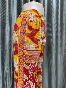 Pantalon en coton kantha palazzo fait à la main avec deux poches latérales, couleur unisexe pantalon boho complet pantalon de yoga les deux poches latérales - Product Image 3