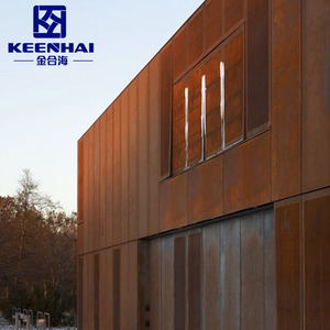 Corten Mặt Tiền Bằng Thép Tấm Kim Loại Rắn Tấm Ốp Tường - Product Image 2