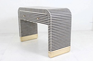 Console en incrustation d'os, table d'appoint en incrustation d'os - Product Image 3