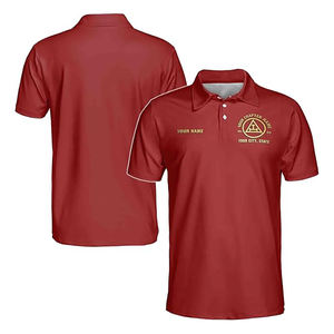 Polo personalizado Masonic Royal Arch Mason para hombre 2025, polos de manga corta hechos a medida de alta calidad para hombre - Product Image 1