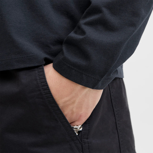 เสื้อยืดคอโอ แขนยาว ทรงโอเวอร์ไซส์ ผ้าฝ้าย 100%  รับสกรีนโลโก้  ผ้าถักคุณภาพสูง เป็นมิตรกับสิ่งแวดล้อม  สไตล์ลำลอง  รับผลิตแบบ OEM - Product Image 4