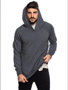 Sudadera con Capucha de Manga Larga para Hombre, Servicio OEM, Color Sólido, 100% Algodón, Invierno, Diseño de 2 Bolsillos, Transpirable, Secado Rápido, Alta Calidad - Product Image 2