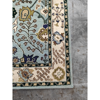 Premium Hand Knotted Wool Moroccan Abstract Eco-Friendly Anti-Slip Super Kazak Rectangle Rug Low Pile Cotton Backing Home