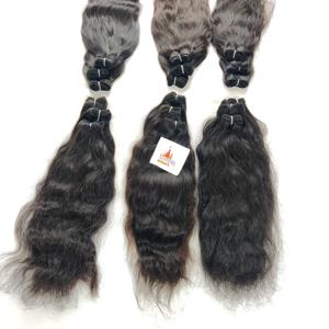 Extensiones de cabello humano de doble trama, máquina de color natural de onda profunda procesada, Marcas Vietnamitas alineadas con cutícula Remy 100% - Product Image 4