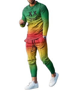 Summer Fashion Tracksuit Set for <b>Men</b> 2 Piece Outfit Long Sleeve T Shirt Trousers <b>Pants</b> Sweatpants Sport Suit Oversized Clothes - Product Image 4
